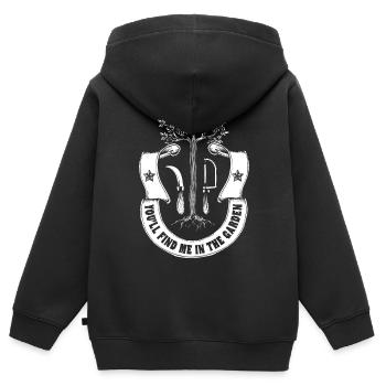 Gärtner - Kinder Premium Organic Zip Hoodie - Schwarz - Hinten - AI Model Kid Male (0cm)