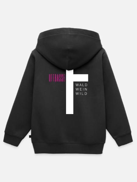Croix de Saint-Jean - Sweat Premium à capuche zippé enfant bio - noir