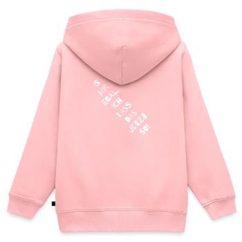 Is mir egal, ich lass das jetzt so! - Kinder Premium Organic Zip Hoodie - Rosa - Hinten - AI Model Kid Female (0cm)