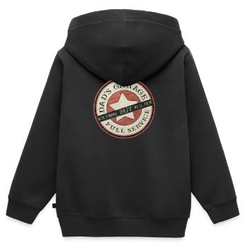 Dad's Garage, Workshop, - Kids Premium Organic Zip-up Hoodie - black - Back - AI Model Kid Male (0cm)