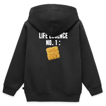 Ramen instant noodles gift idea students - Kids Premium Organic Zip-up Hoodie - black - Back - AI Model Kid Male (0cm)