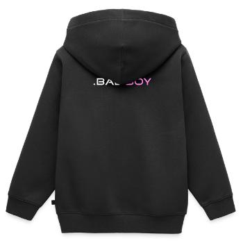 bad boy geschenk geschenkidee cool retro miami - Kinder Premium Organic Zip Hoodie - Schwarz - Hinten - AI Model Kid Male (0cm)