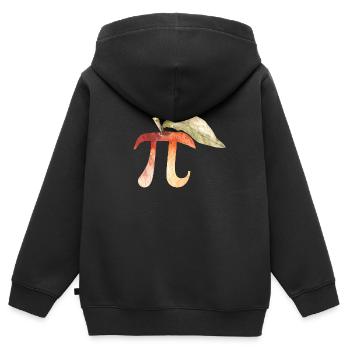 Cadeaux de science de maths de Pi jour, signe de Pi. Amants de maths - Sweat Premium à capuche zippé enfant bio - noir - Dos - AI Model Kid Male (0cm)