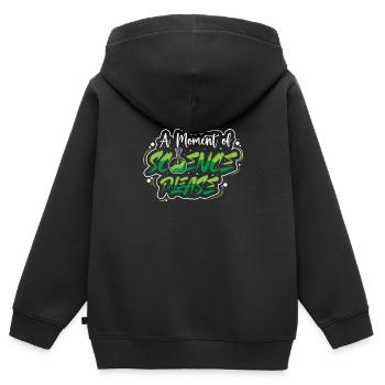 Chimie Science Physique Recherche Nerd Humour - Sweat Premium à capuche zippé enfant bio - noir - Dos - AI Model Kid Male (0cm)