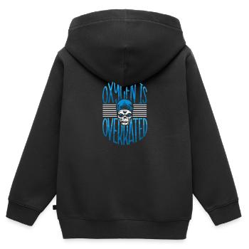 Schwimmer Präsent Wassersport Schwimmen Tauchen - Kinder Premium Organic Zip Hoodie - Schwarz - Hinten - AI Model Kid Male (0cm)