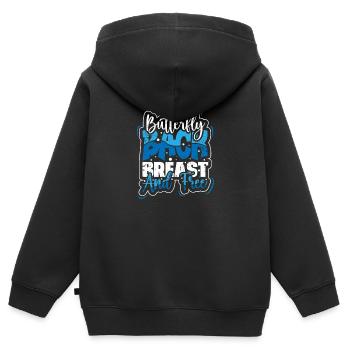 Schwimmer Präsent Wassersport Schwimmen Tauchen - Kinder Premium Organic Zip Hoodie - Schwarz - Hinten - AI Model Kid Male (0cm)