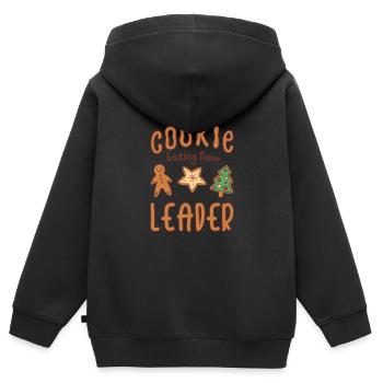 Cookie Baking Team Leader Cookie - Kinder Premium Organic Zip Hoodie - Schwarz - Hinten - AI Model Kid Male (0cm)