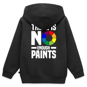 Acrylgießen Geschenke | Maler Kunst Leinwand Farbe - Kinder Premium Organic Zip Hoodie - Schwarz - Hinten - AI Model Kid Male (0cm)