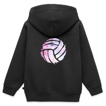 Volleyball Team Volleyball Volleyball Player - Kids Premium Organic Zip-up Hoodie - black - Back - AI Model Kid Male (0cm)