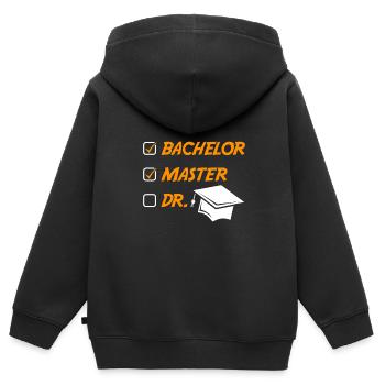 Master 2022 Master Hut Master Abschluss - Kinder Premium Organic Zip Hoodie - Schwarz - Hinten - AI Model Kid Male (0cm)