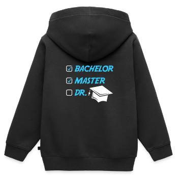 Master Hut Master Abschluss Master 2022 - Kinder Premium Organic Zip Hoodie - Schwarz - Hinten - AI Model Kid Male (0cm)