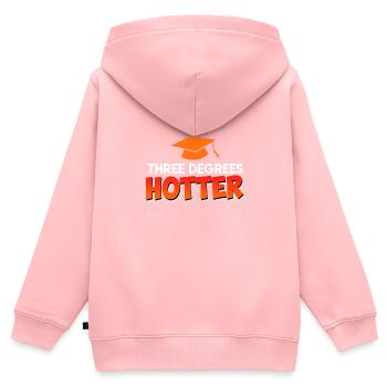 Doktorarbeit Doktor PHD - Kinder Premium Organic Zip Hoodie - Rosa - Hinten - AI Model Kid Female (0cm)