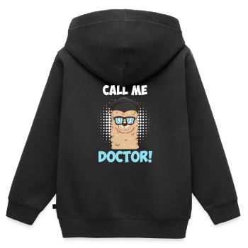 Doctorate 2022 Doctorate Thesis Disputation - Kids Premium Organic Zip-up Hoodie - black - Back - AI Model Kid Male (0cm)