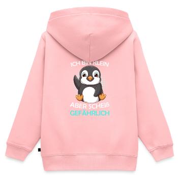 Small but shit dangerous little friend - Kids Premium Organic Zip-up Hoodie - rose - Back - AI Model Kid Female (0cm)