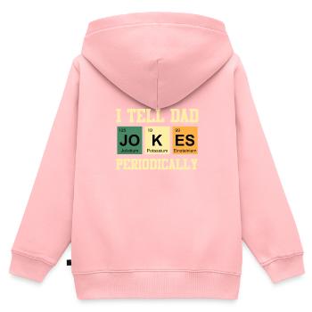 I tell Dad Jokes periodically Papa Witze - Kids Premium Organic Zip-up Hoodie - rose - Back - AI Model Kid Female (0cm)