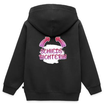 Arbitre - Sweat Premium à capuche zippé enfant bio - noir - Dos - AI Model Kid Male (0cm)