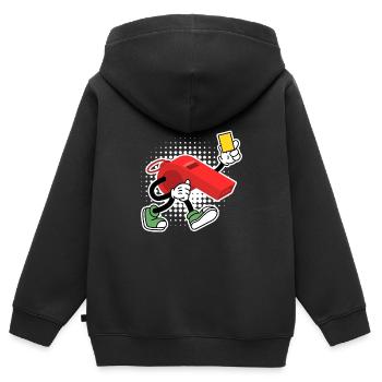 Referee whistle with yellow card Shiri - Kids Premium Organic Zip-up Hoodie - black - Back - AI Model Kid Male (0cm)