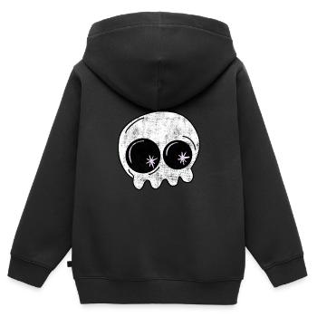 Little ghost Halloween - Kids Premium Organic Zip-up Hoodie - black - Back - AI Model Kid Male (0cm)