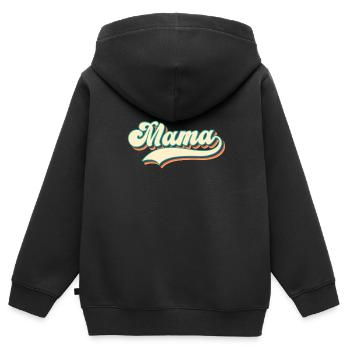 Maman - la meilleure mère du monde - Sweat Premium à capuche zippé enfant bio - noir - Dos - AI Model Kid Male (0cm)