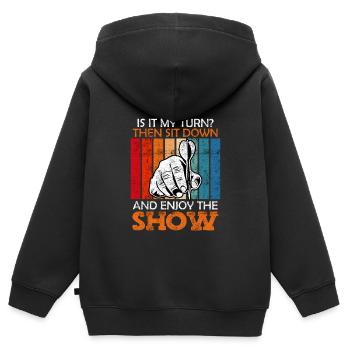 Dart Play Darts Show Score Darts - Sweat Premium à capuche zippé enfant bio - noir - Dos - AI Model Kid Male (0cm)