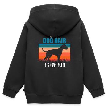 American Pit Bull Terrier - Kids Premium Organic Zip-up Hoodie - black - Back - AI Model Kid Male (0cm)