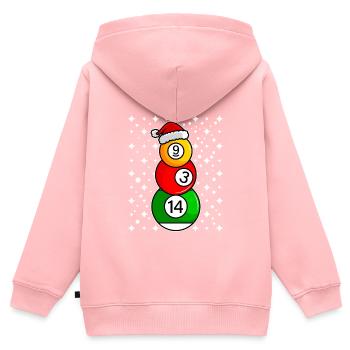 Billardkugeln Billard Spieler Snooker Billard - Kinder Premium Organic Zip Hoodie - Rosa - Hinten - AI Model Kid Female (0cm)