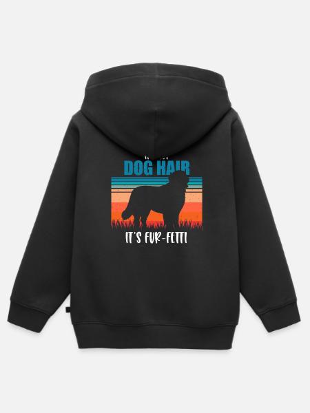 Berner Sennenhund - Kinder Premium Organic Zip Hoodie - Schwarz