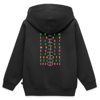 Black History Martin Luther King Afrika - Kinder Premium Organic Zip Hoodie - Schwarz - Hinten - AI Model Kid Male (0cm)