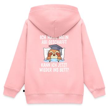 Abitur 2023 Abiturient - Kinder Premium Organic Zip Hoodie - Rosa - Hinten - AI Model Kid Female (0cm)