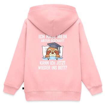 Abitur 2023 Abiturient - Kinder Premium Organic Zip Hoodie - Rosa - Hinten - AI Model Kid Female (0cm)