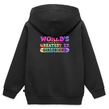 Ex Girlfriend Breakup Party Happily Separated - Kids Premium Organic Zip-up Hoodie - black - Back - AI Model Kid Male (0cm)