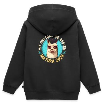 MATURA 2024: By far the best high school graduates - Kids Premium Organic Zip-up Hoodie - black - Back - AI Model Kid Male (0cm)