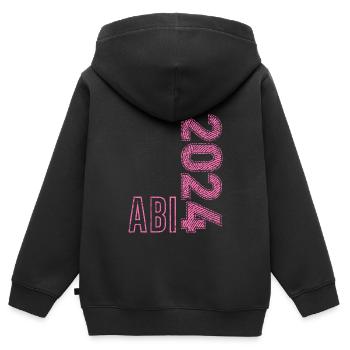 Abi 2024 Abitur Girl High School Graduate Graduation - Kids Premium Organic Zip-up Hoodie - black - Back - AI Model Kid Male (0cm)
