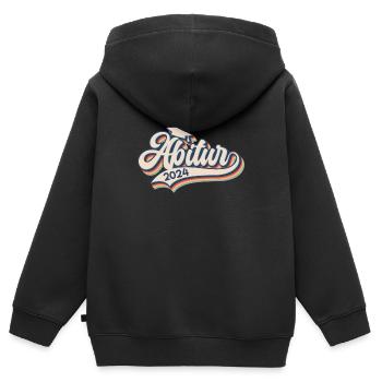 ABI 2024 Abitur High school graduates school leaving certificate - Kids Premium Organic Zip-up Hoodie - black - Back - AI Model Kid Male (0cm)