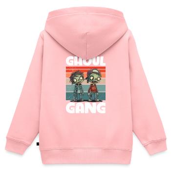 Halloween Kostüm Kinder GHOUL GANG Gruseliges - Kinder Premium Organic Zip Hoodie - Rosa - Hinten - AI Model Kid Female (0cm)