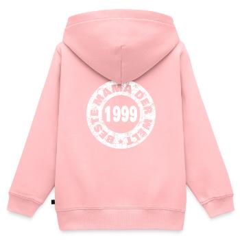1999 - Kinder Premium Organic Zip Hoodie - Rosa - Hinten - AI Model Kid Female (0cm)