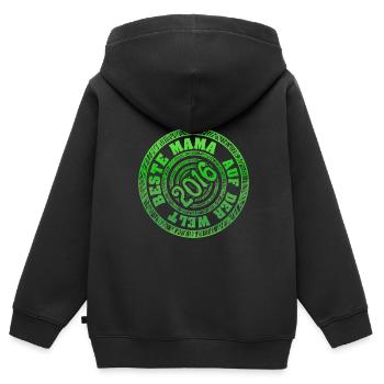 mutti 2016 - Kinder Premium Organic Zip Hoodie - Schwarz - Hinten - AI Model Kid Male (0cm)