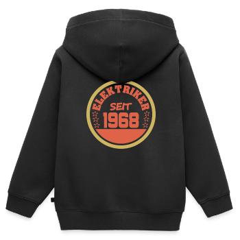 1968 1968 - Sweat Premium à capuche zippé enfant bio - noir - Dos - AI Model Kid Male (0cm)