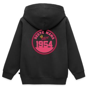 Mutti 1954 - Kinder Premium Organic Zip Hoodie - Schwarz - Hinten - AI Model Kid Male (0cm)