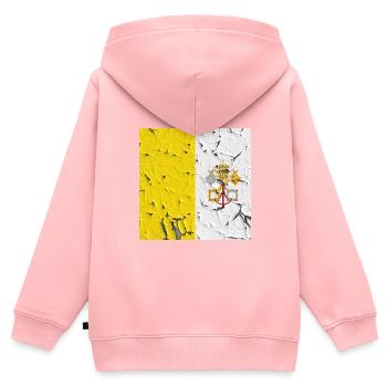 Vatican City Vatican City - Kids Premium Organic Zip-up Hoodie - rose - Back - AI Model Kid Female (0cm)