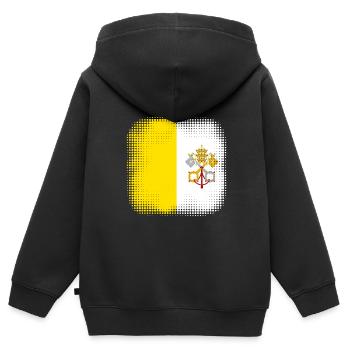 Vatikanstadt als Vatikanstadt - Kinder Premium Organic Zip Hoodie - Schwarz - Hinten - AI Model Kid Male (0cm)