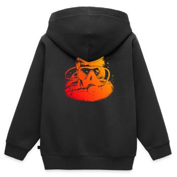 Scuba Diver Scuba Taucher Scuba Tauchen - Kinder Premium Organic Zip Hoodie - Schwarz - Hinten - AI Model Kid Male (0cm)