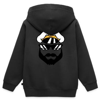 kapitaen muetze matrose seemann schiff crew team s - Kinder Premium Organic Zip Hoodie - Schwarz - Hinten - AI Model Kid Male (0cm)