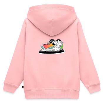 Autoscooter Bumpr Kirmes Fahrgeschäft Boxauto Kirm - Kinder Premium Organic Zip Hoodie - Rosa - Hinten - AI Model Kid Female (0cm)