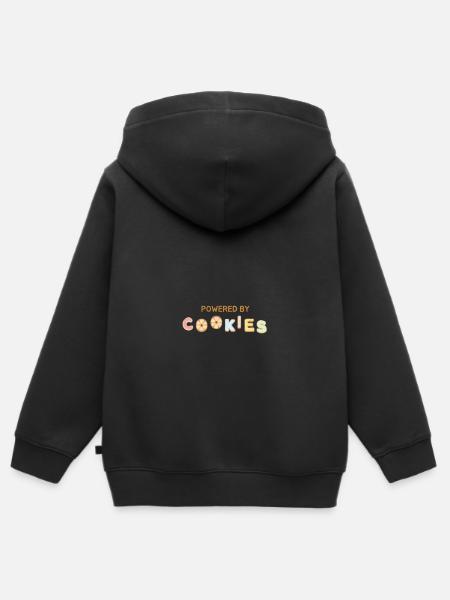 KEKSE - Kinder Premium Organic Zip Hoodie - Schwarz