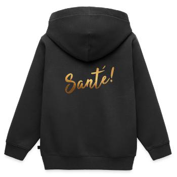 Sante Gesundheit Geschenkidee Krankheit Spruch - Kinder Premium Organic Zip Hoodie - Schwarz - Hinten - AI Model Kid Male (0cm)
