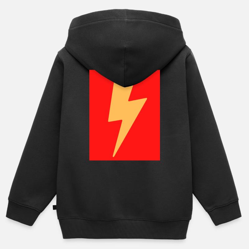 Eclair - Kinder Premium Organic Zip Hoodie - Schwarz
