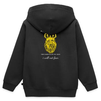 Jesus Christus,Jesus Christus,Jesus Christus,Jesus - Kinder Premium Organic Zip Hoodie - Schwarz - Hinten - AI Model Kid Male (0cm)