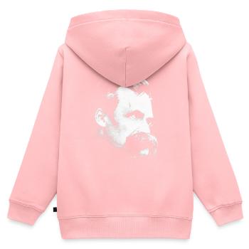 Friedrich Nietzsche Philosophy T-Shirt - Kids Premium Organic Zip-up Hoodie - rose - Back - AI Model Kid Female (0cm)