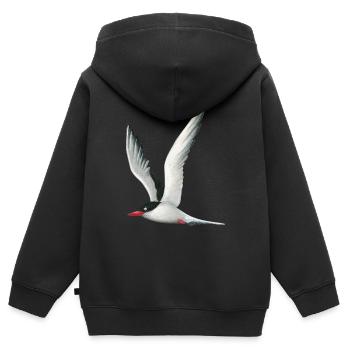 Küstenseeschwalbe - Kinder Premium Organic Zip Hoodie - Schwarz - Hinten - AI Model Kid Male (0cm)